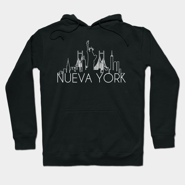 Nueva York outline Hoodie by G! Zone